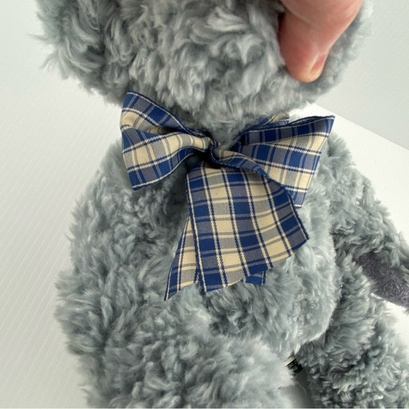 Russ Berrie Stormy Teddy bear Plush Grey / Gray Bear 9 inches seated - Picture 3 of 13